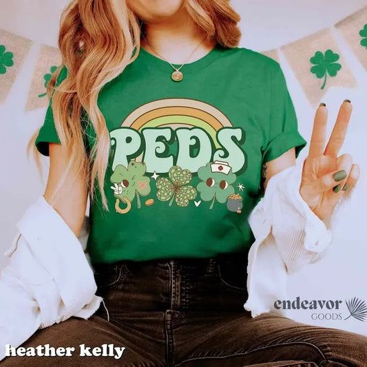 Pediatrics Nurse St Patrick's Day Hoodie and Sweater; T-shirts - clothing by TeeHivey.com