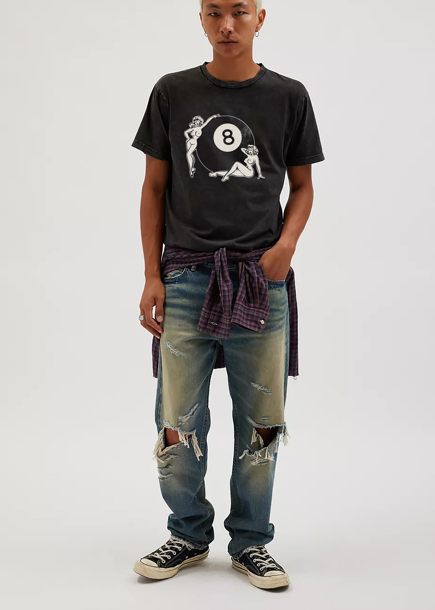 Vintage 8 Ball 50's 60's Style Graphic Unisex T-Shirt