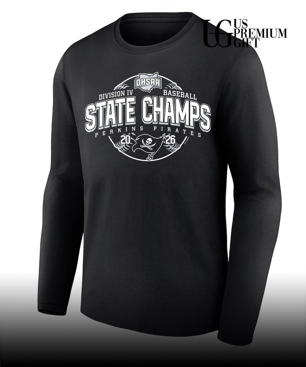 Perkins Pirates OHSAA Baseball D4 State Champions 2026 shirt