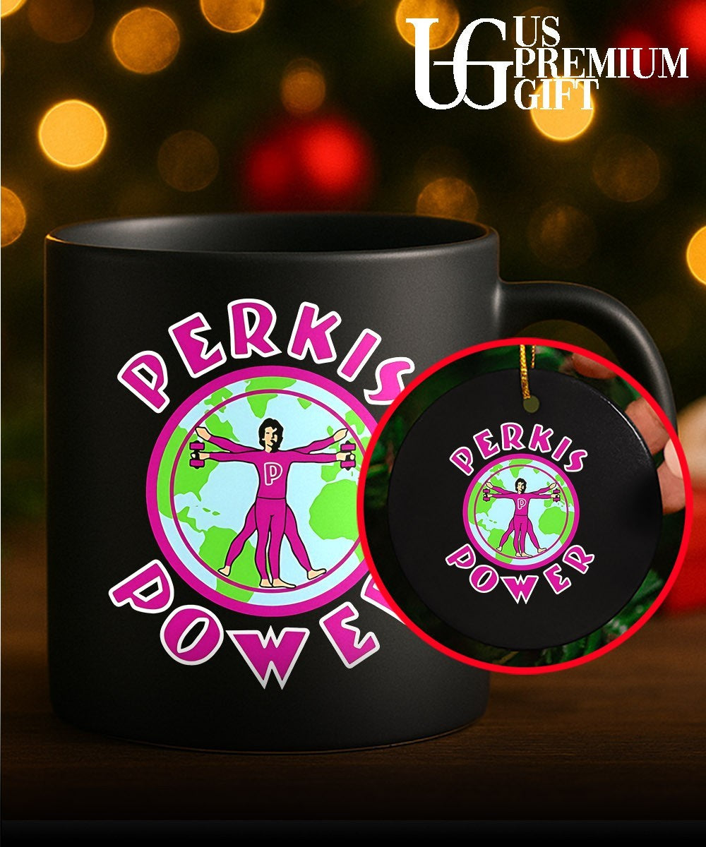 Perkis Power Vitruvian Man Globe shirt