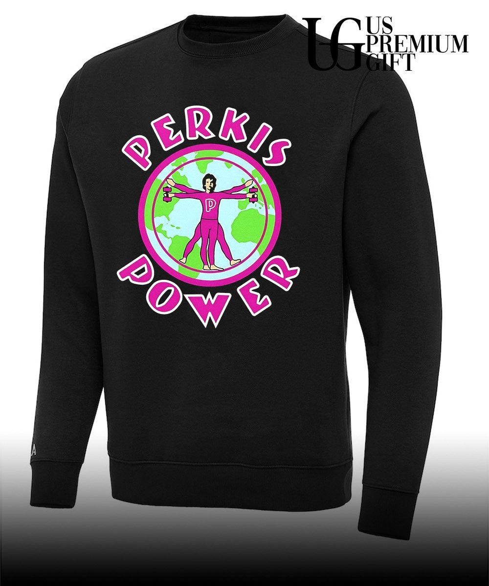 Perkis Power Vitruvian Man Globe shirt