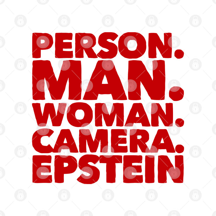 Person Man Woman Camera Epstein T Shirt