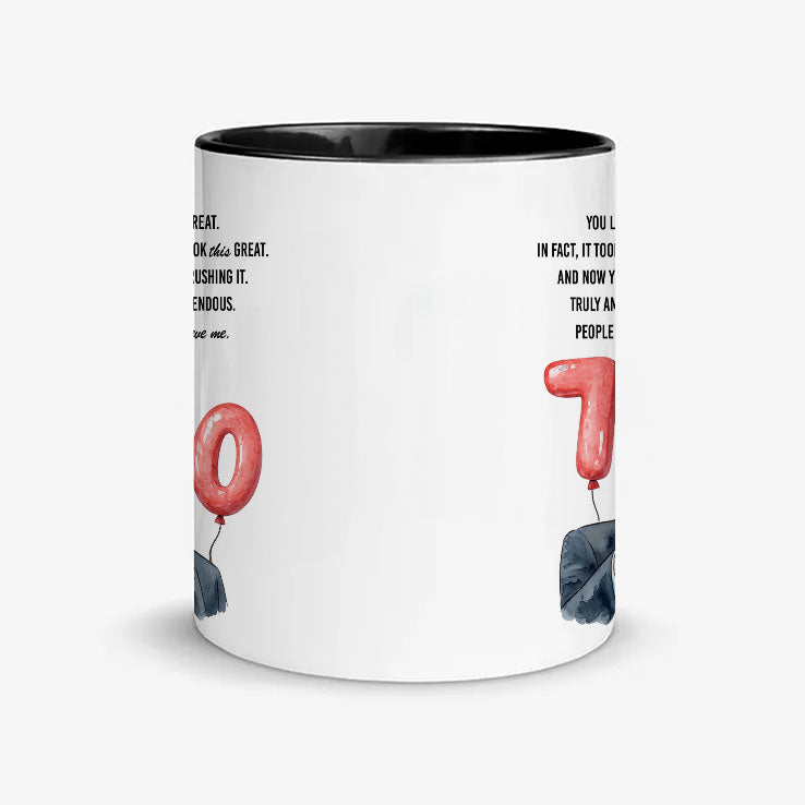Personalized Trump 70th Birthday Mug