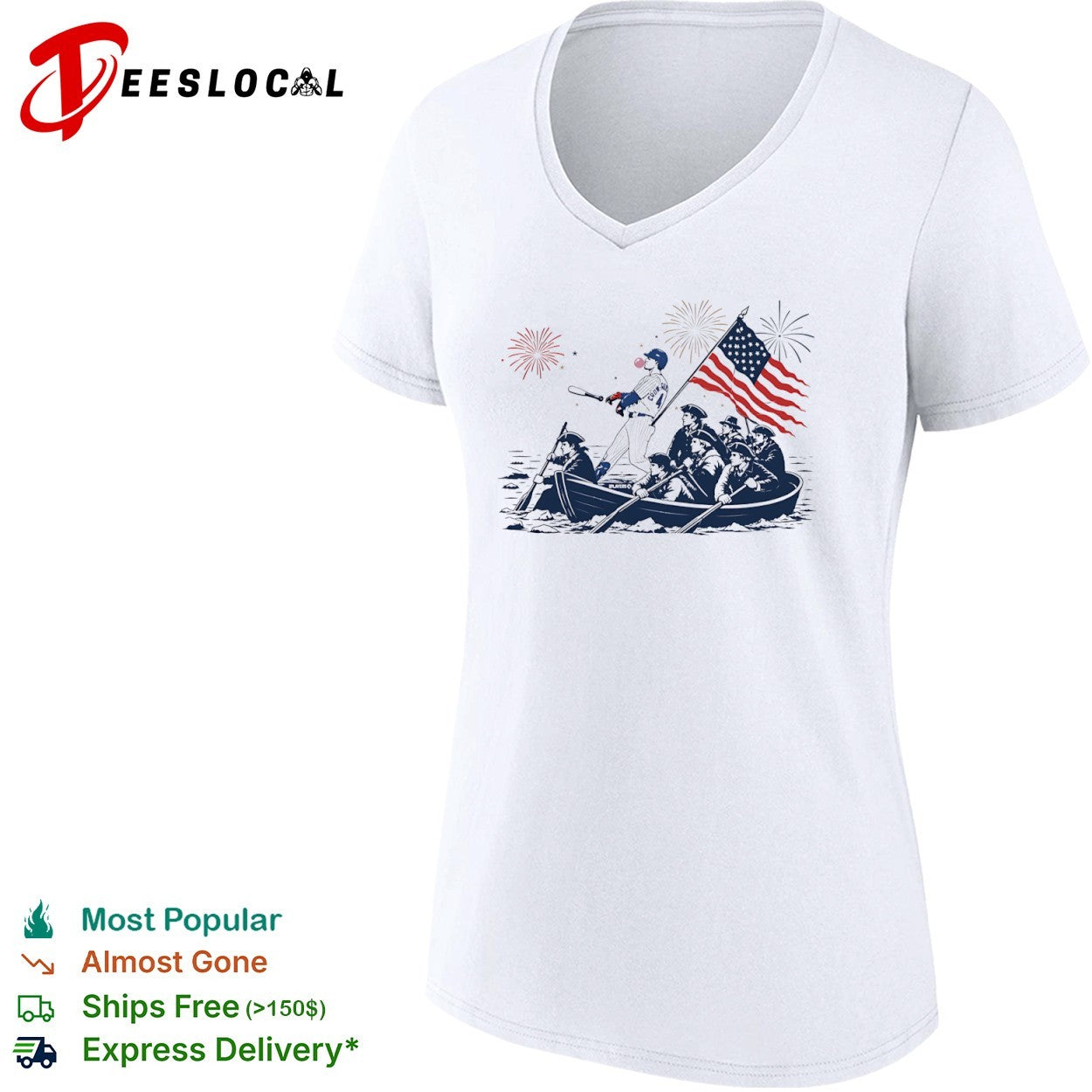 Pete Crow-Armstrong Chicago Cubs MLB Washington Crossing the Delaware shirt