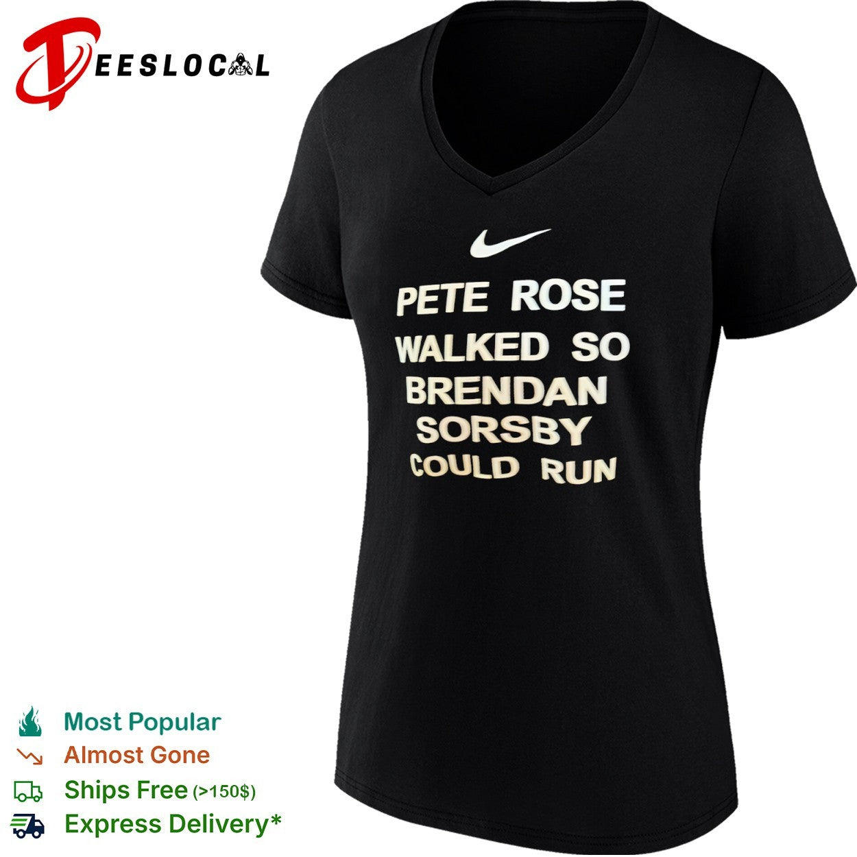 Pete Rose walked so Brendan Sorsby could run shirt