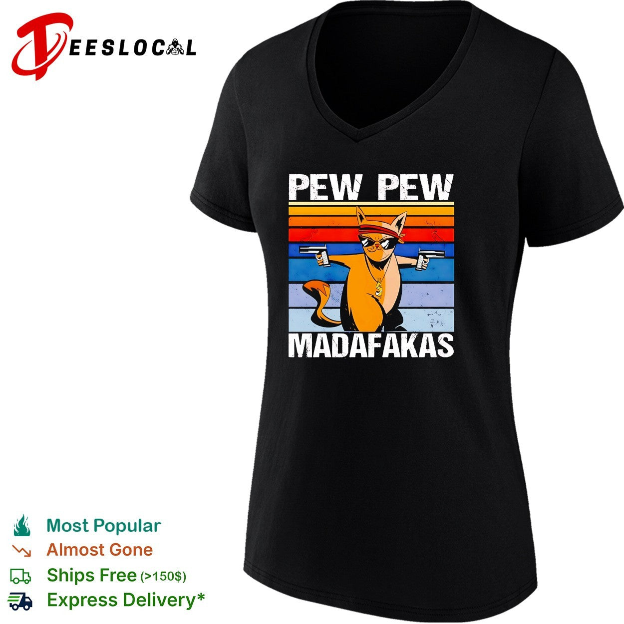 Pew pew madafakas cat shirt