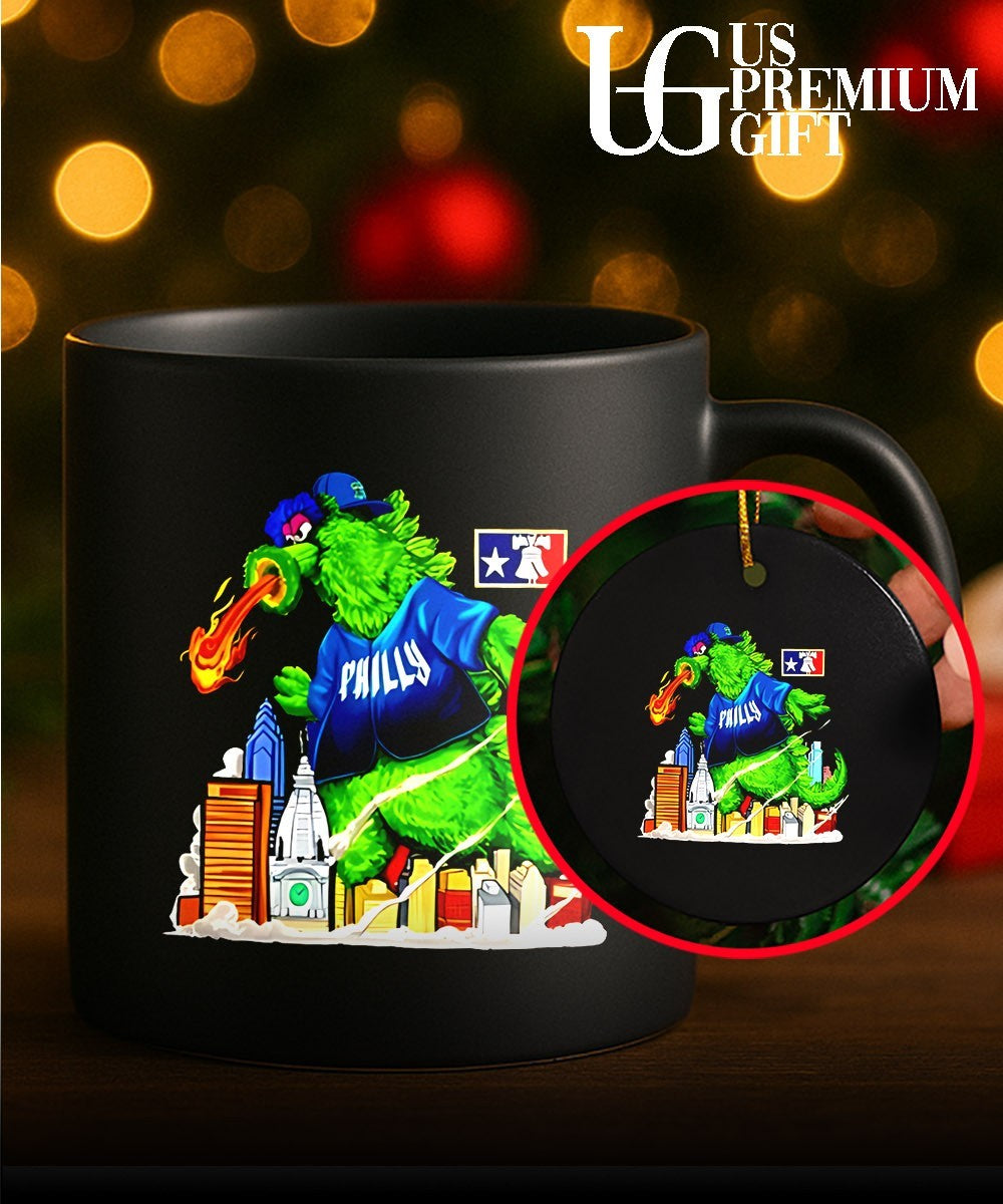 Phanatic Philadelphia Phillies Godzilla mascot shirt