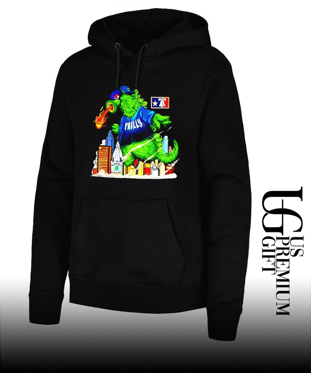 Phanatic Philadelphia Phillies Godzilla mascot shirt