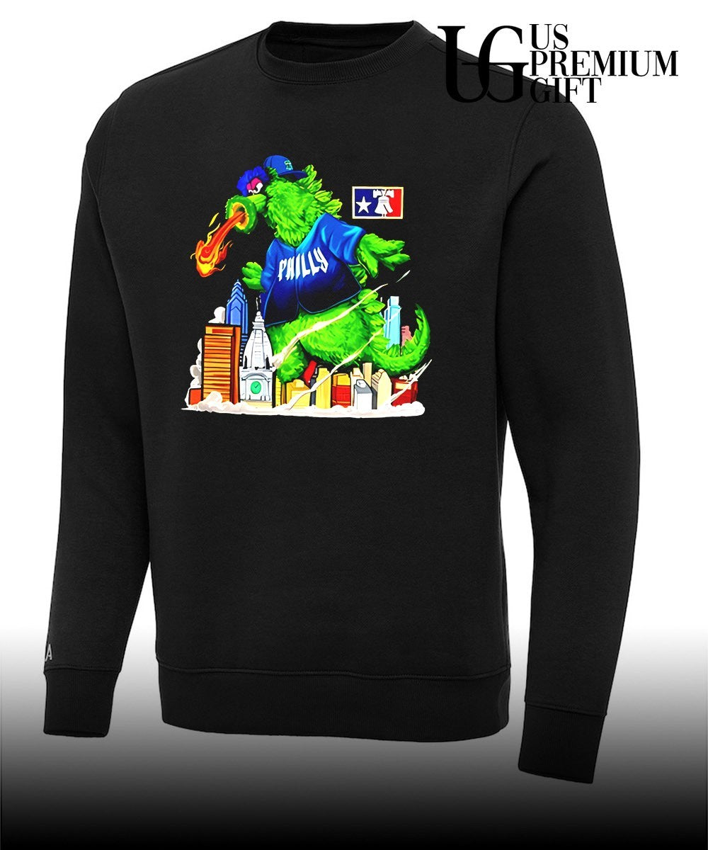 Phanatic Philadelphia Phillies Godzilla mascot shirt