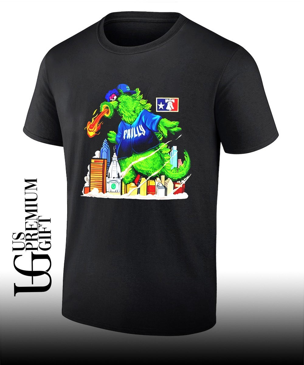 Phanatic Philadelphia Phillies Godzilla mascot shirt