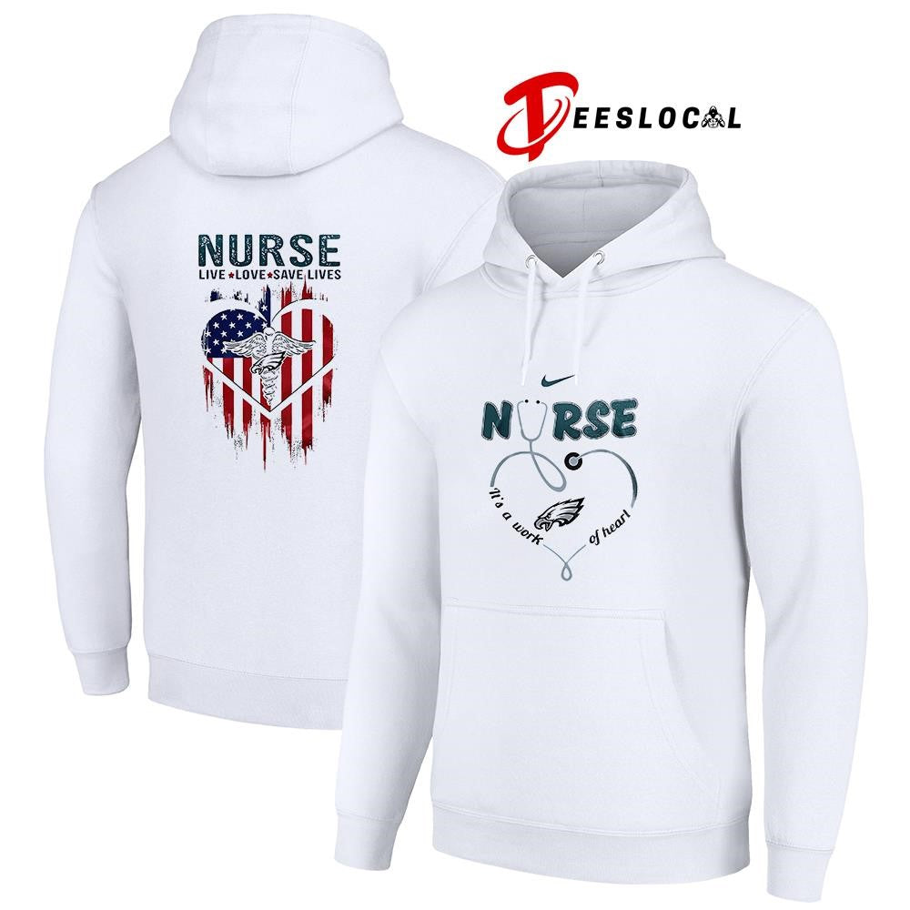 Philadelphia Eagles x Army nurse it’s a work of heart shirt