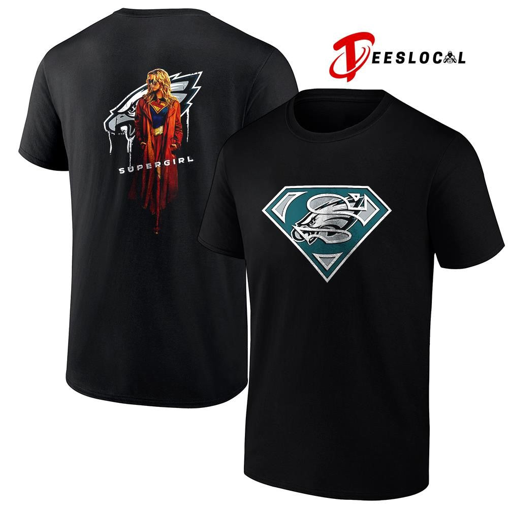 Philadelphia Eagles x Supergirl graphic shirt