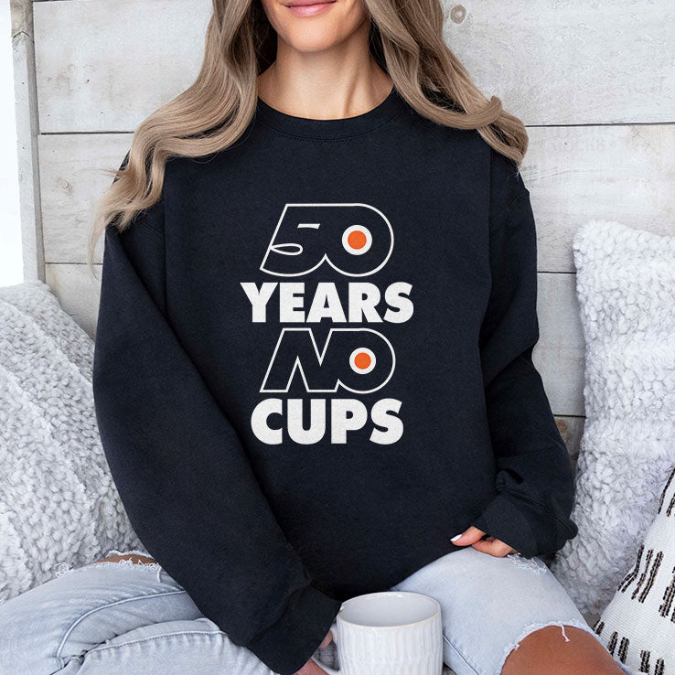 Philadelphia Flyers 50 Years No Cups Shirt