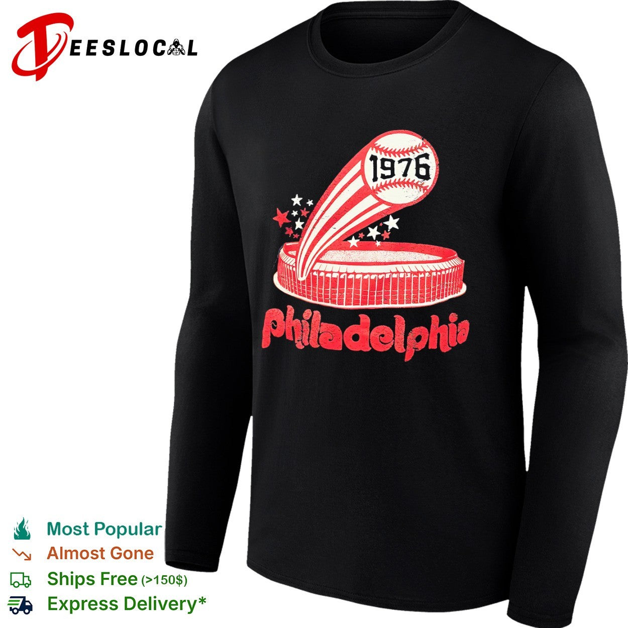 Philadelphia Phillies 1976 Veterans Stadium Baseball Bicentennial Sports shirt