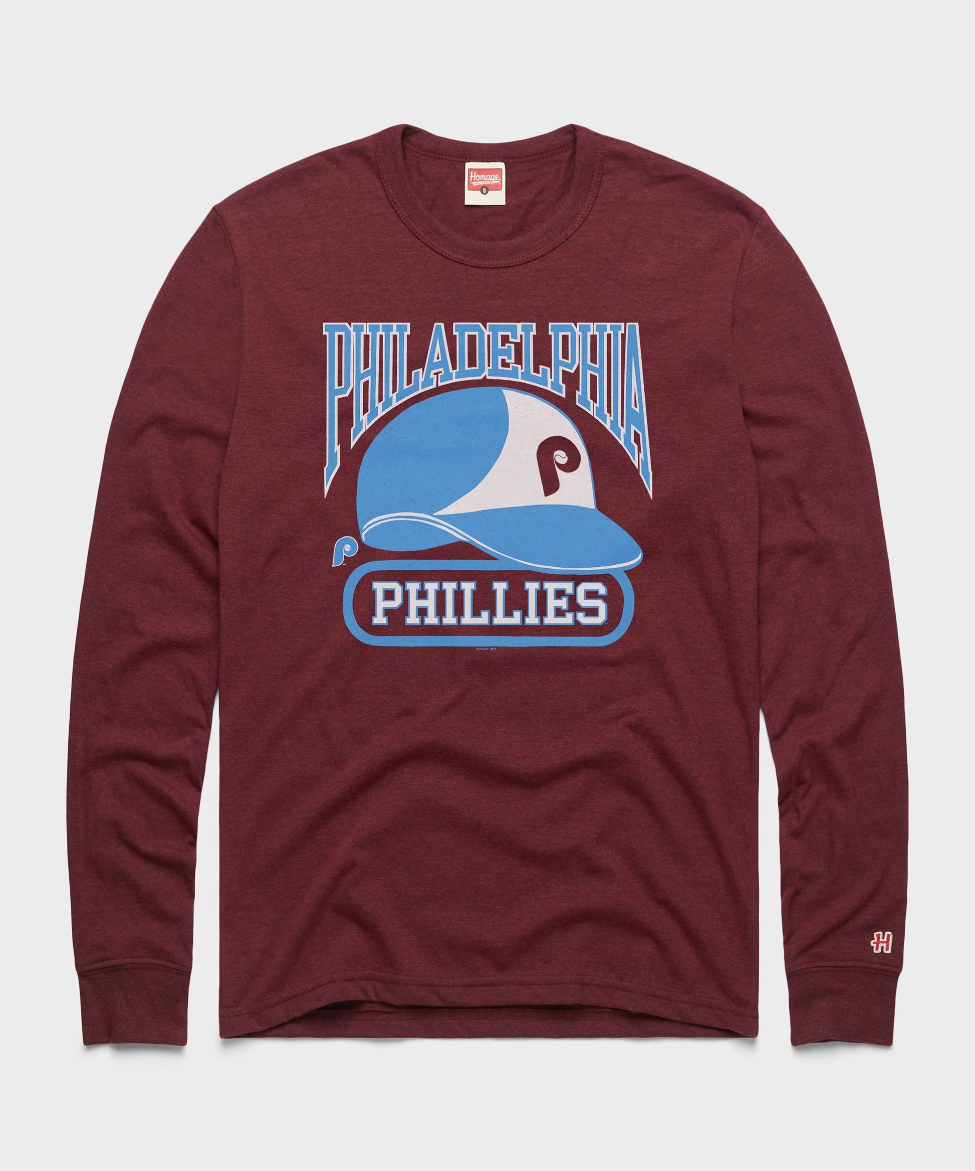 Philadelphia Phillies Helmet Long Sleeve Tee