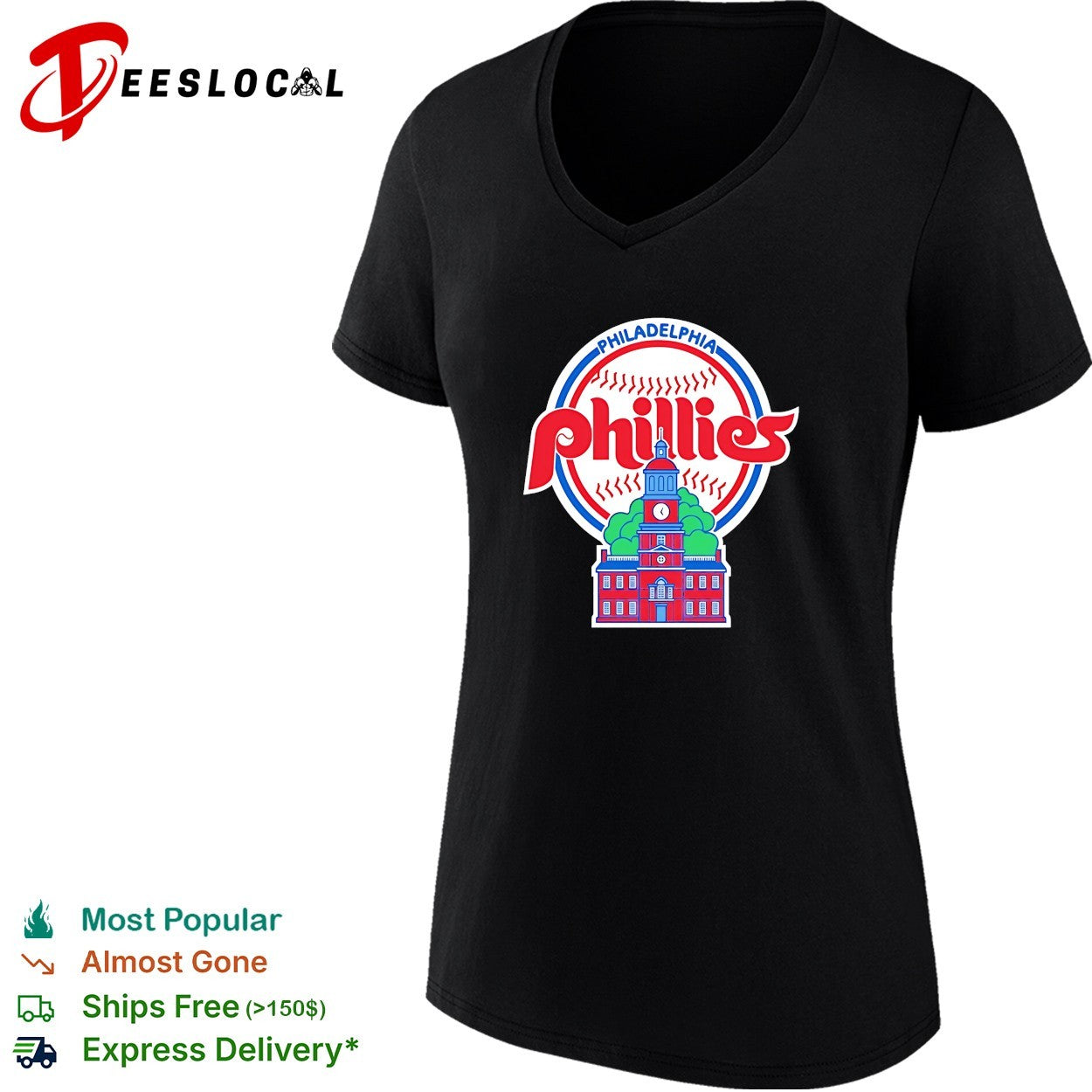 Philadelphia Phillies MLB Independence Hall retro shirt