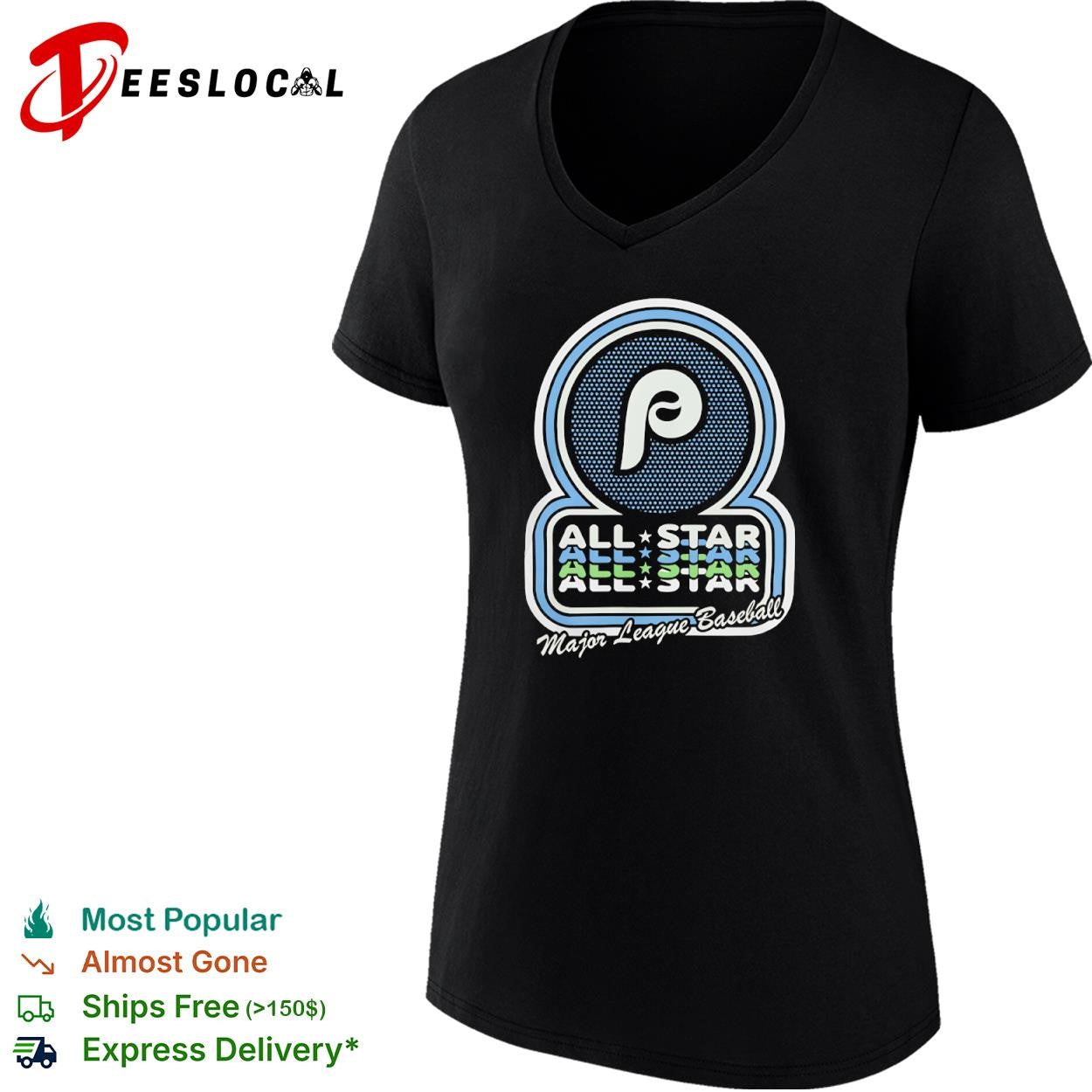 Philadelphia Phillies Major League Baseball All Star Game logo shirt