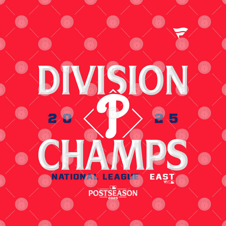 Philadelphia Phillies Fanatics 2025 NL East Division Champions T Shirt