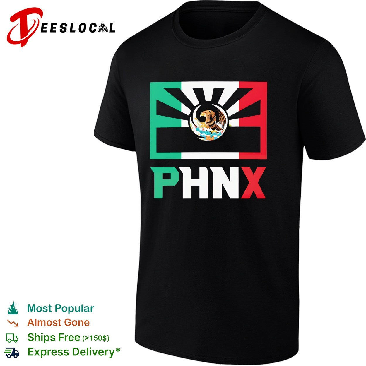 Phoenix Suns Mexico PHNX flag mashup heritage city pride shirt