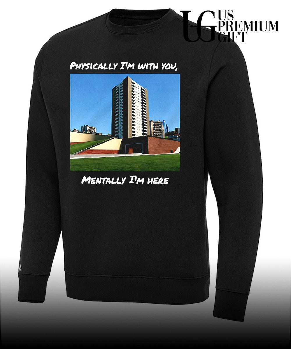Physically I’m with you mentally I’m here shirt