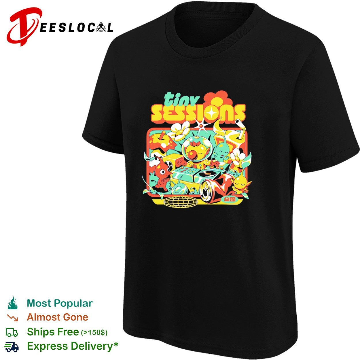 Pikmin and DJ Olimar Tiny Sessions shirt