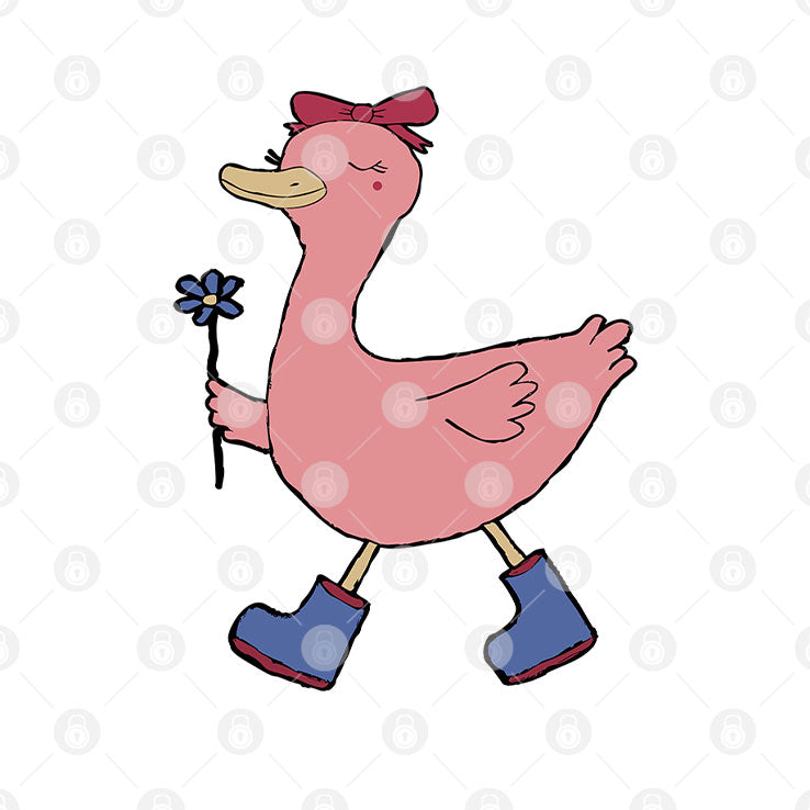 Pink Duck Funny T Shirt