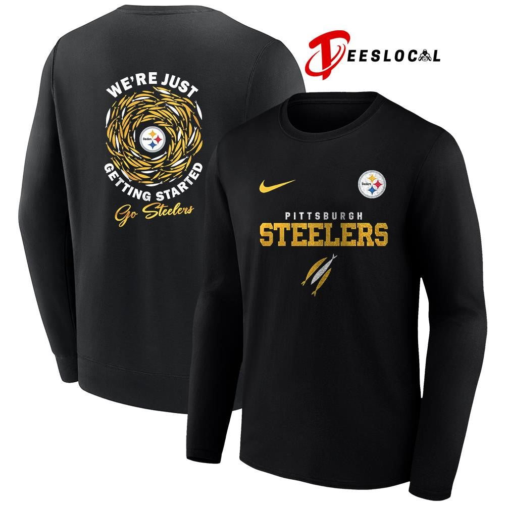 Pittsburgh Steelers x The Chosen we’re just getting started logo shirt