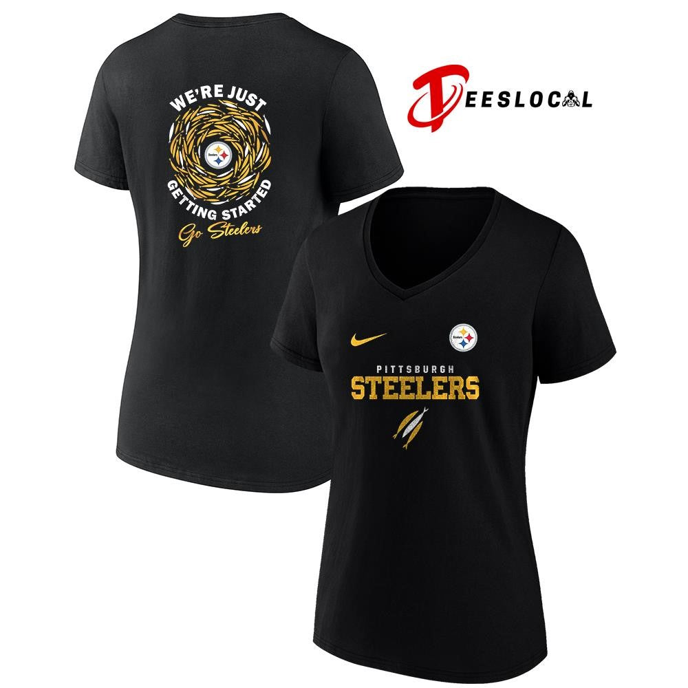 Pittsburgh Steelers x The Chosen we’re just getting started logo shirt