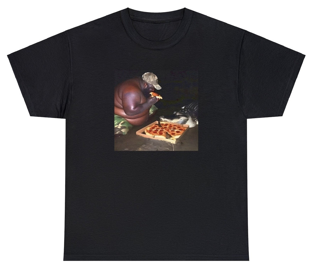 AAA Gumbo Slice Eating A Slice Of Pizza T Shirt