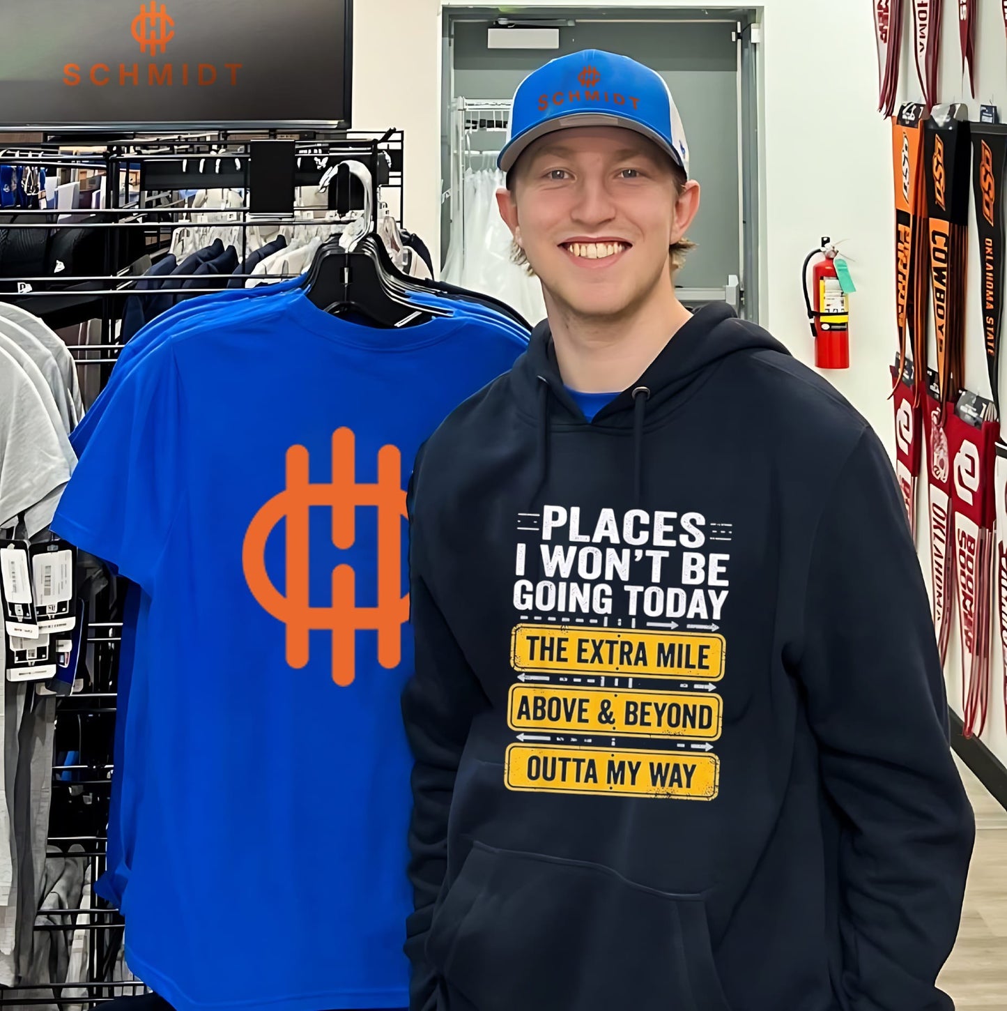Places I Won’t Be Going Today – The Extra Mile Above and Beyond Outta My Way shirt