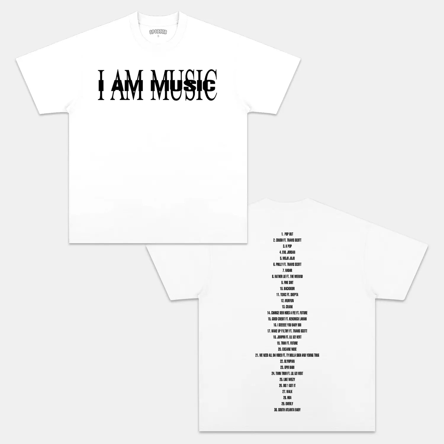 PLAYBOI CARTI & I AM MUSIC 2025 V2 TEE - clothing by TeeHivey.com (Image 3)
