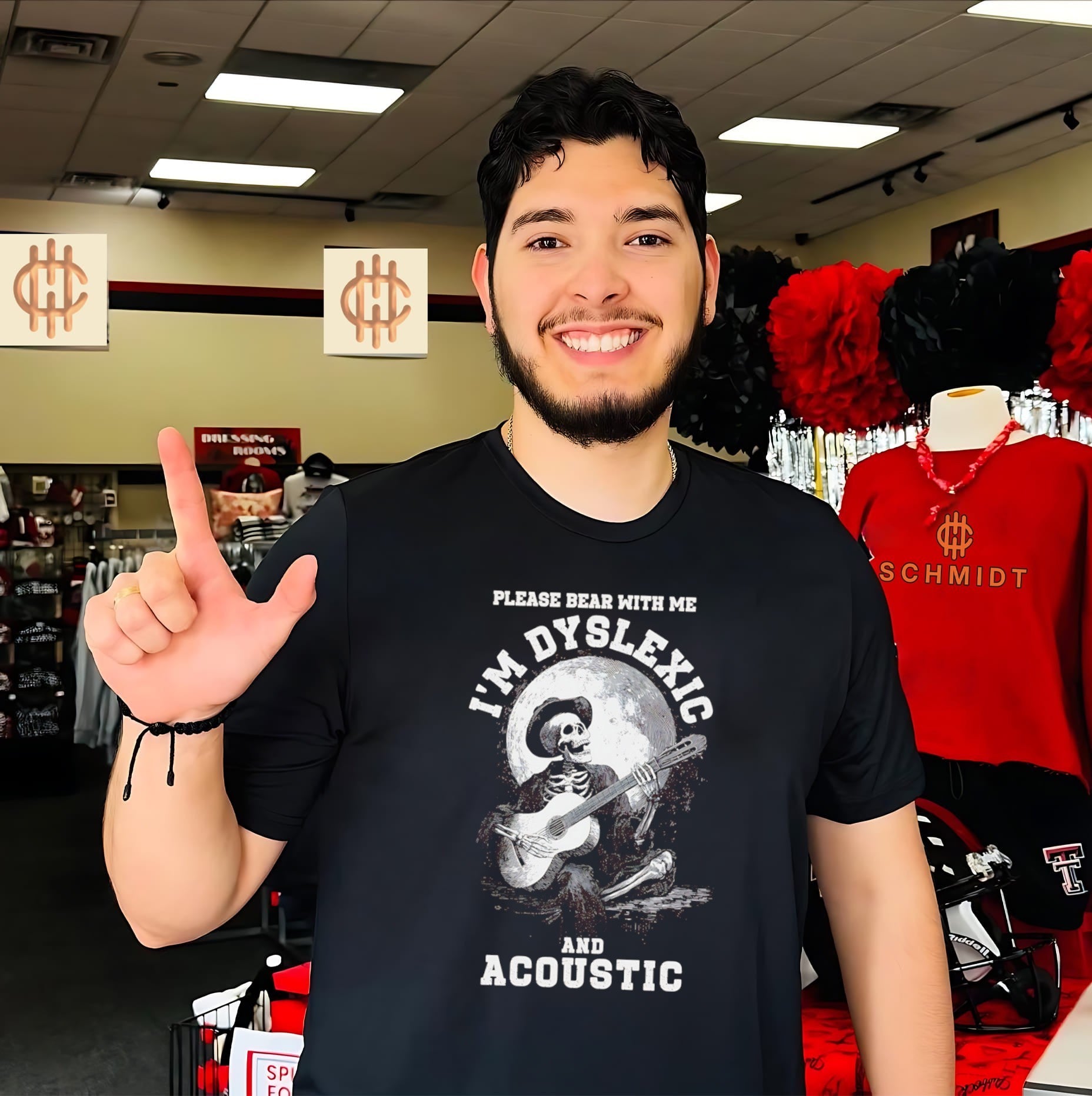 Please Bear With Me I Am Dyslexic and Acoustic shirt