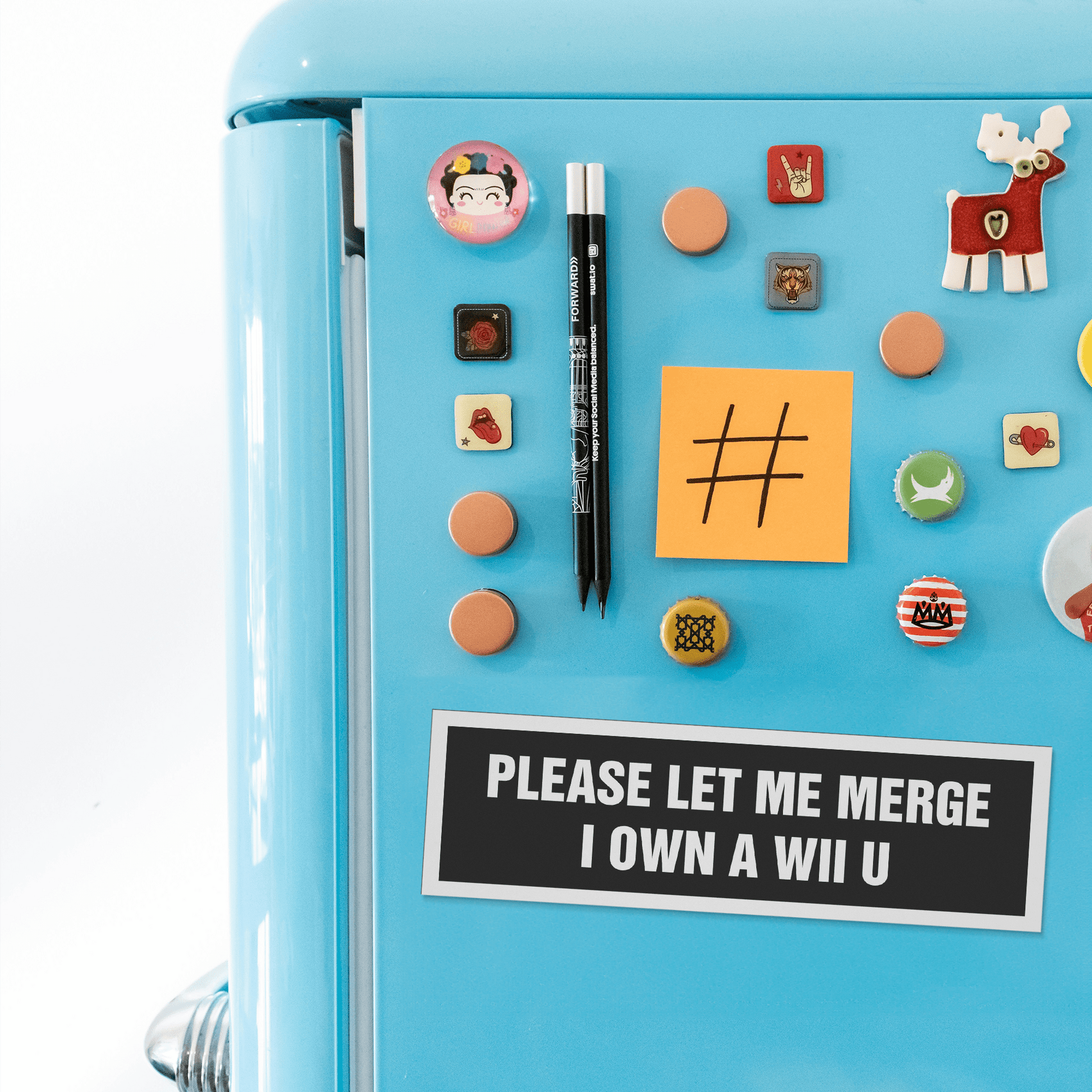 Please Let Me Merge I Own A Wii U Car Magnet