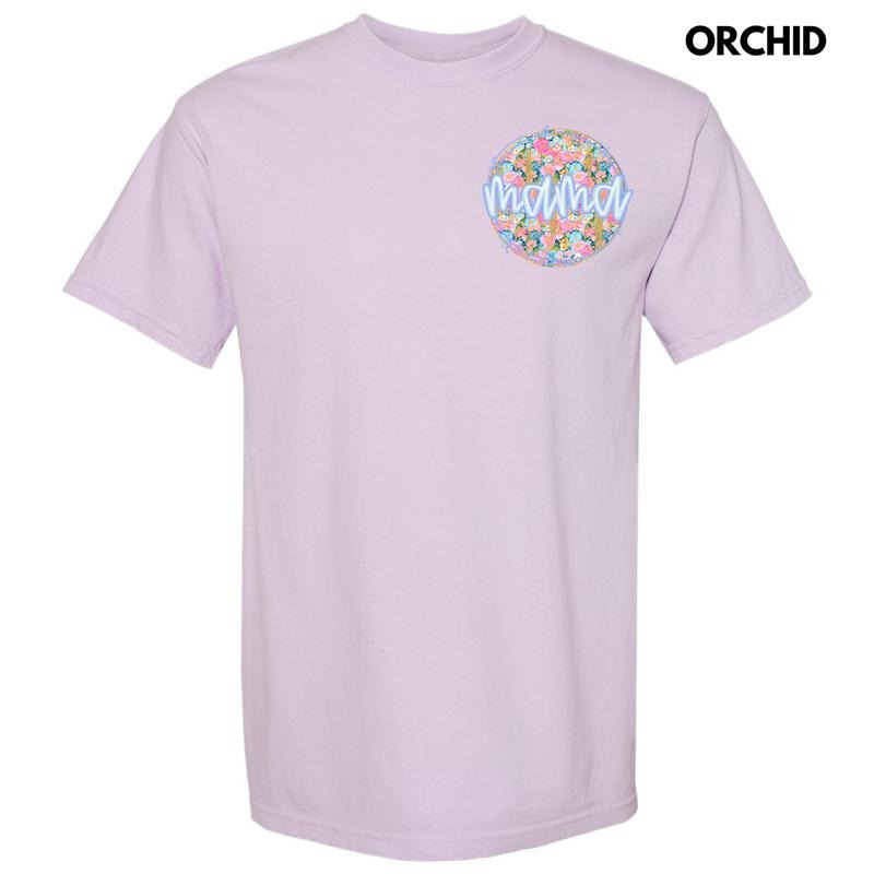 Pocket Size - Darling Flower Mama Comfort Colors T-Shirt 'NLB'