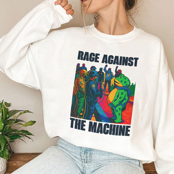 Portland Frog Anti-ICE Rage Against The Machine Shirt