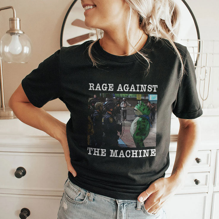 Portland Frog Protest Rage Against The Machine Shirt