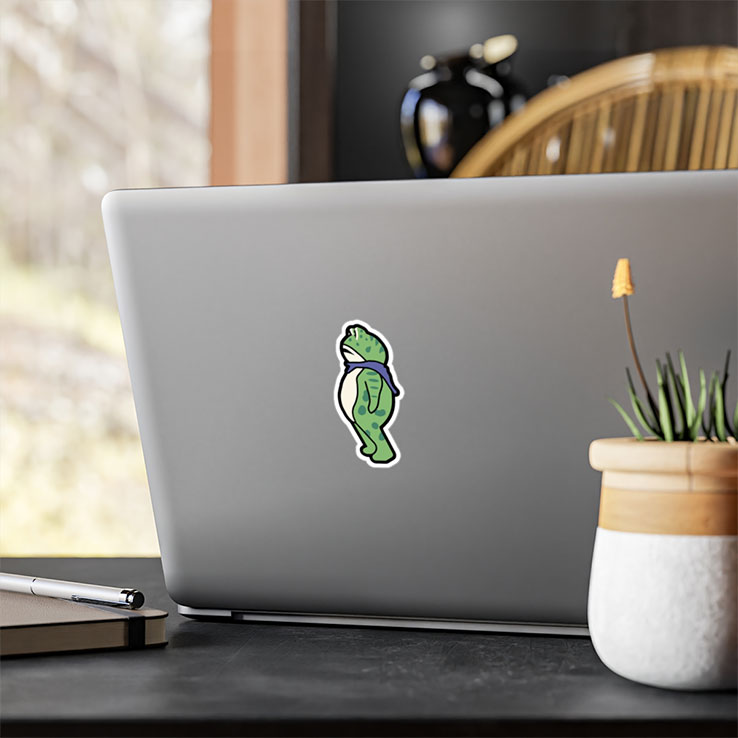 Portland Frog Protester Sticker