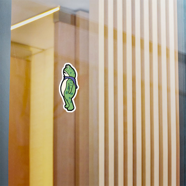 Portland Frog Protester Sticker