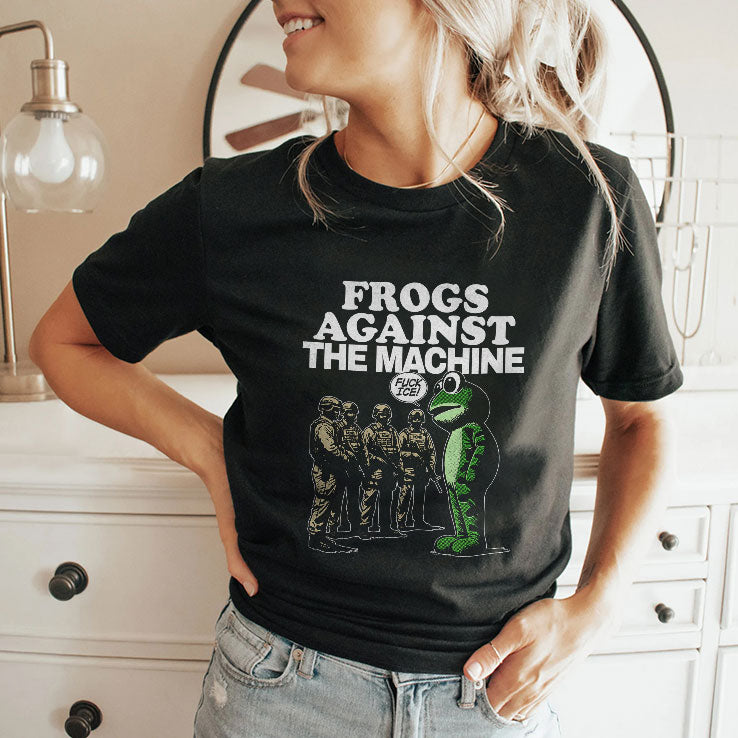 Portland Frogs Against The Machine T Shirt