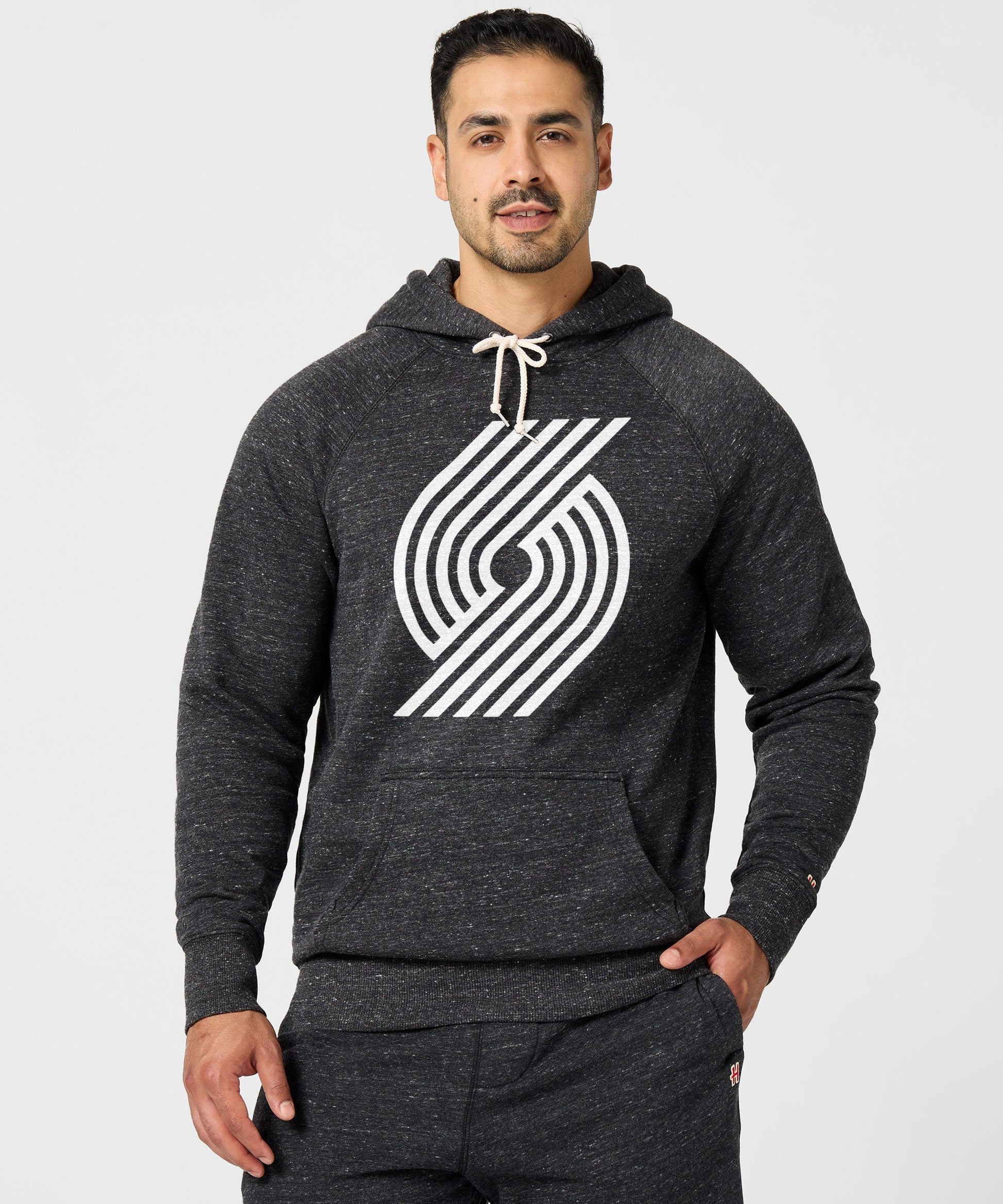 Portland Trail Blazers Blacktop Logo Hoodie