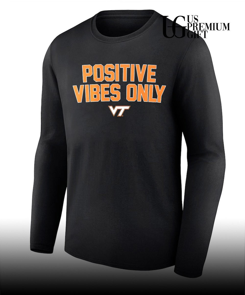 Positive Vibes Only Virginia Tech Hokies shirt