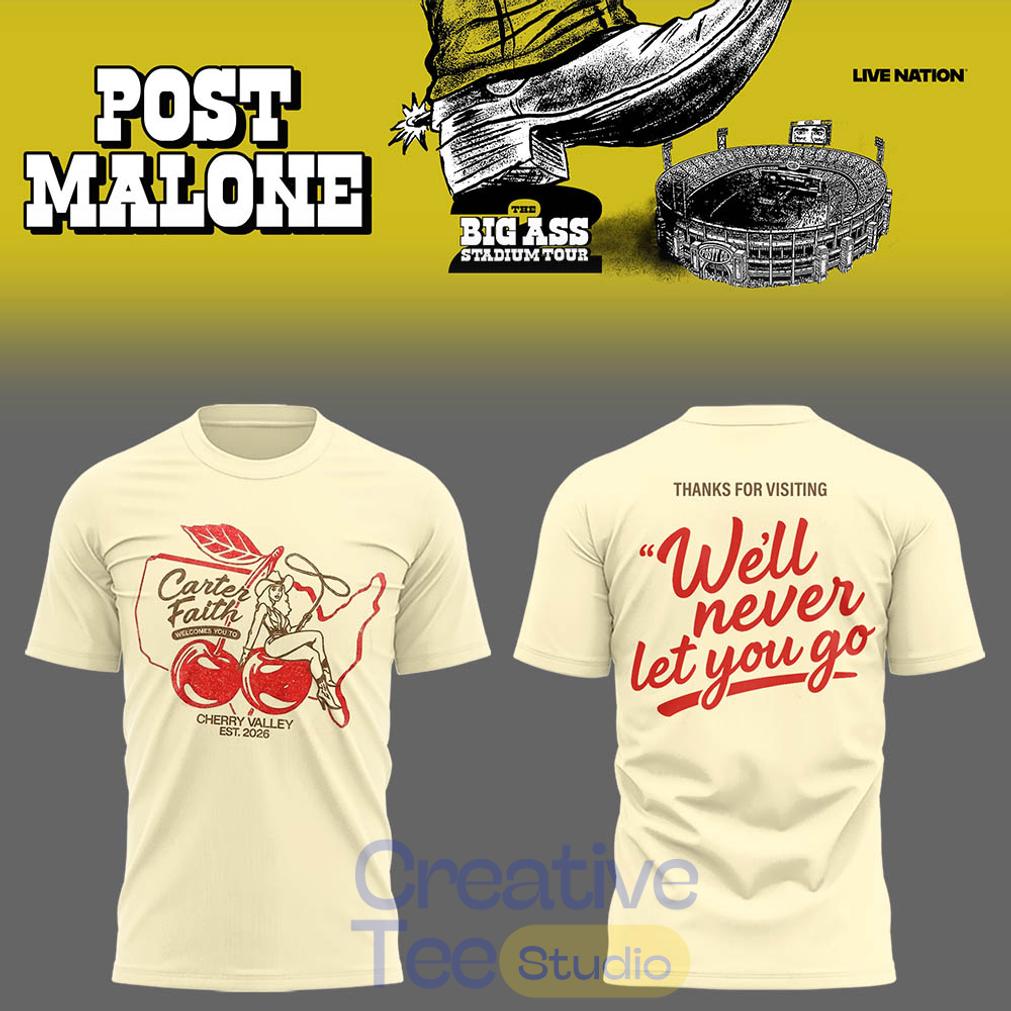 Post Malone The BIG ASS Stadium Tour 2026 Shirt