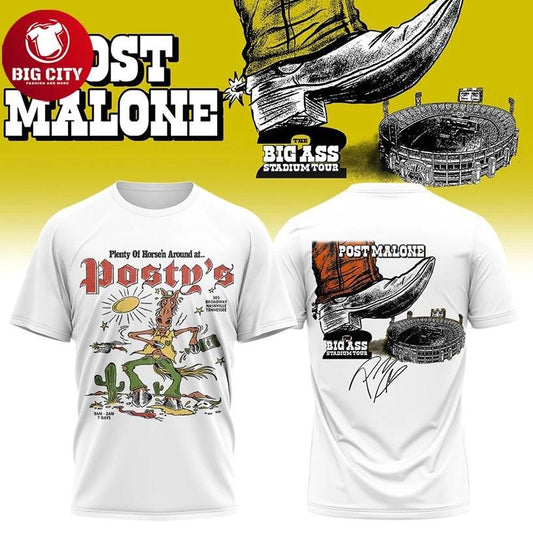 Post Malone The BIG ASS Stadium Tour Part 2 2026 Two Sided Shirt
