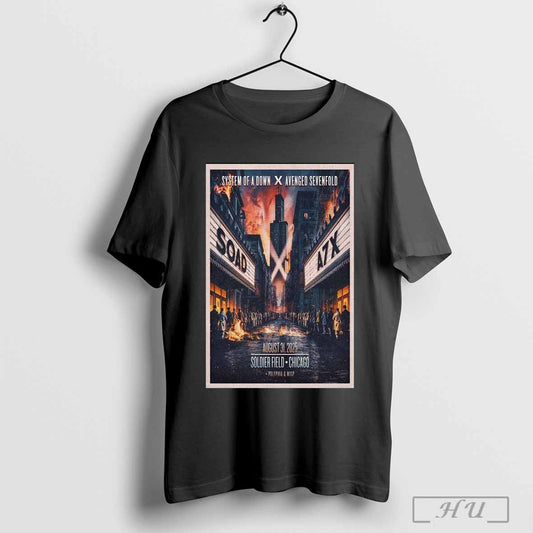 Poster System Of A Down Aug 31 2025 Chicago Il Tour - clothing by TeeHivey.com