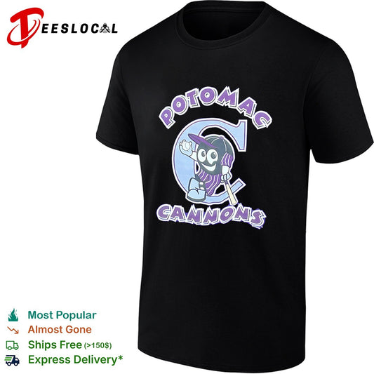 Potomac Cannons Baseball Minor League Team Logo Mascot Character shirt