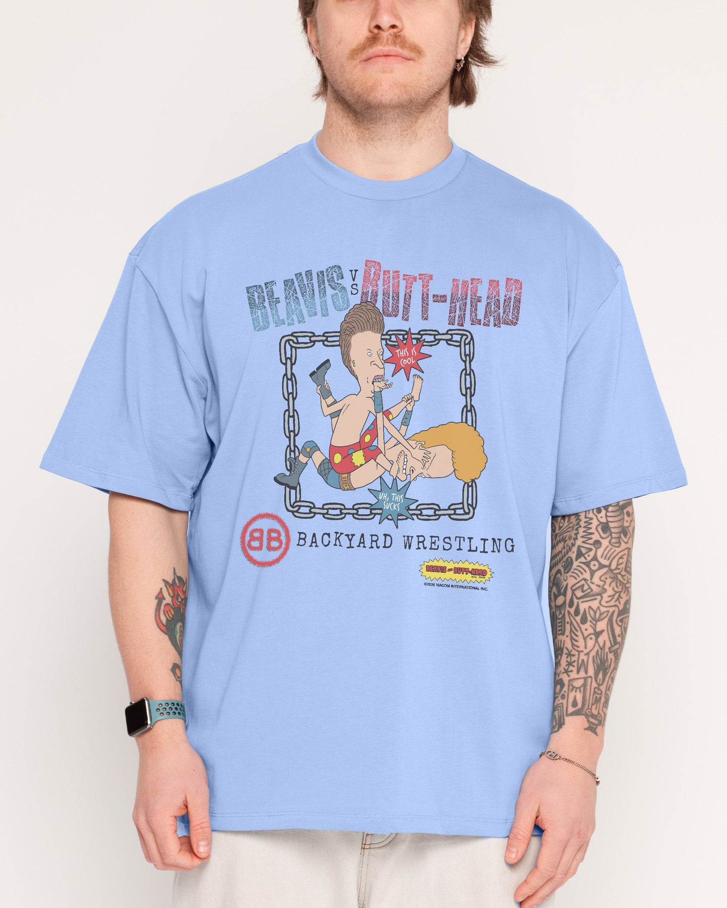 Backyard Wrestling Oversized Tee