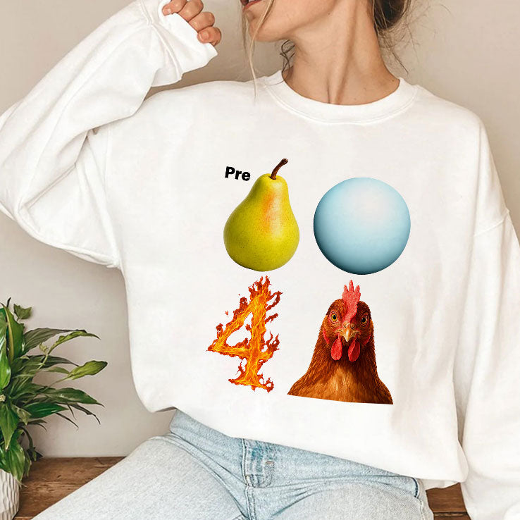 Pre Pear Blue Planet Fire Four Chicken Parody T Shirt