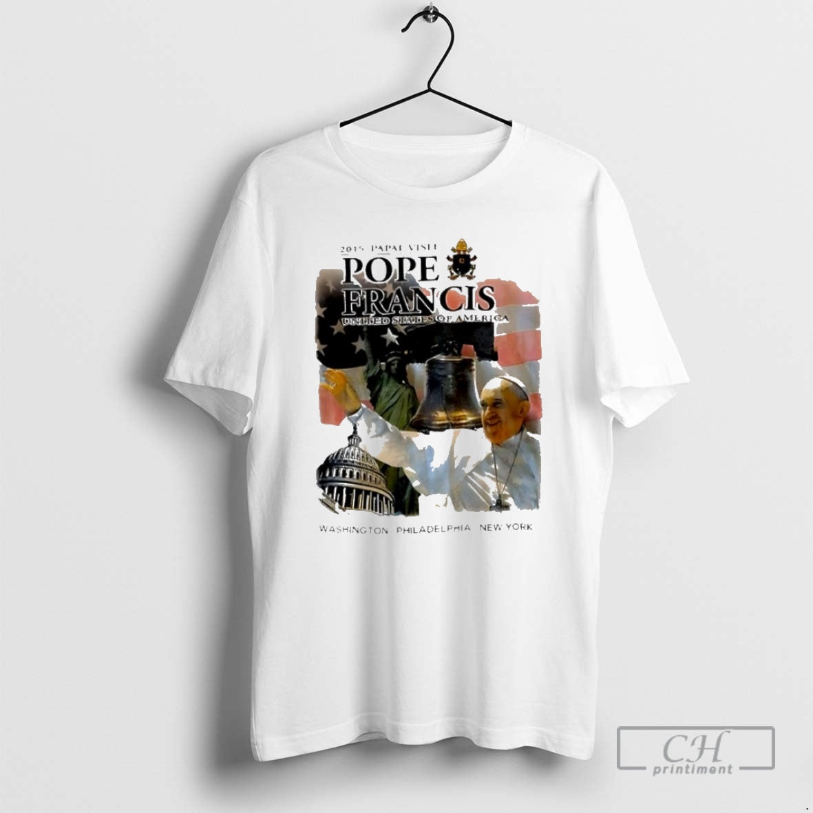 Premium 2015 Papal Visit Pope Francis United States Of America Shirt Sweater - clothing by TeeHivey.com