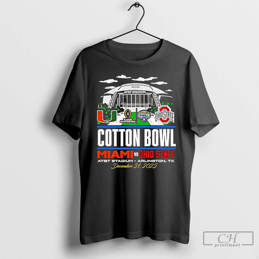 Premium 2025 Cotton Bowl Ohio State Vs Miami Att Stadium - clothing by TeeHivey.com