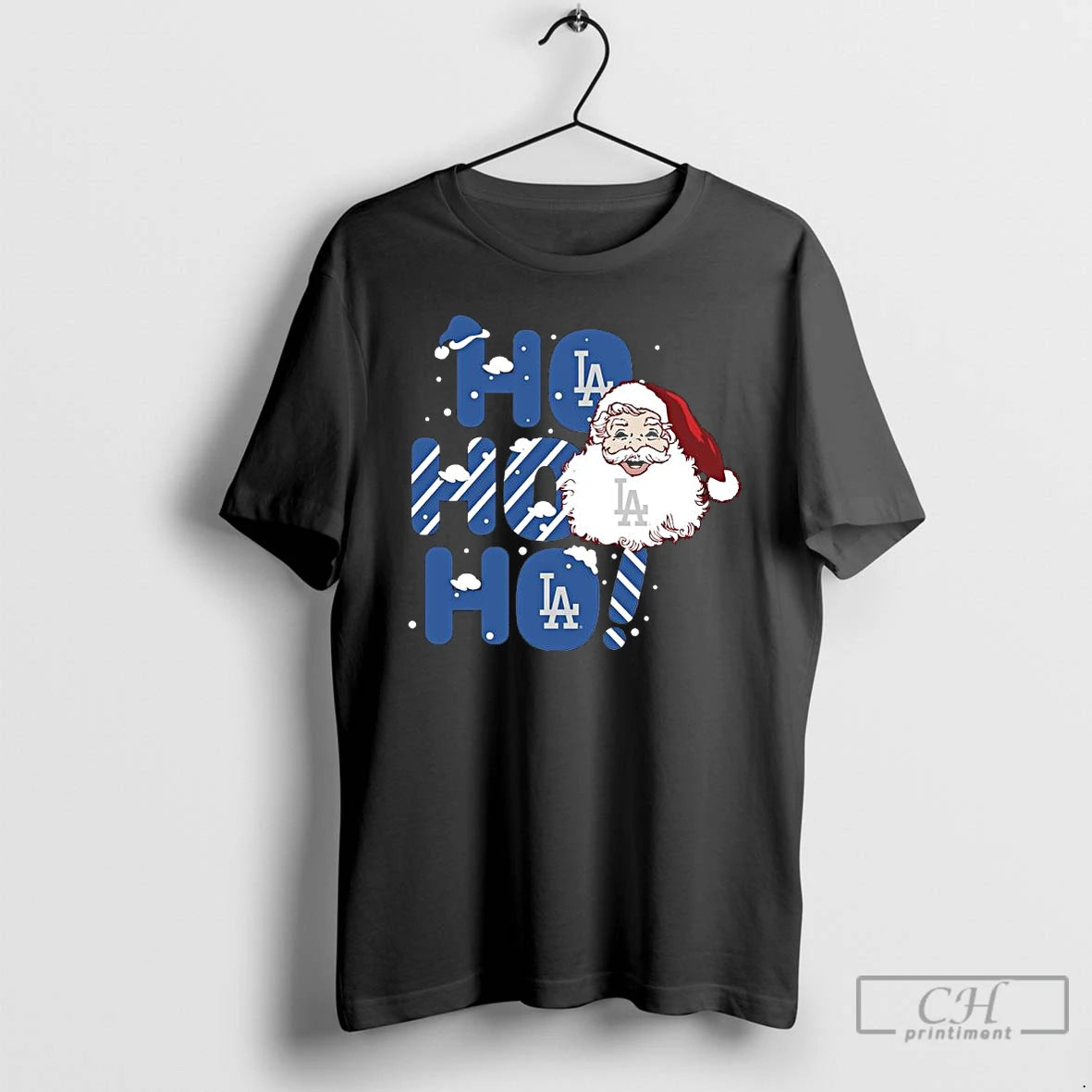 Premium 2025 Los Angeles Dodgers Christmas Santa Ho Ho Ho T Shirts - clothing by TeeHivey.com